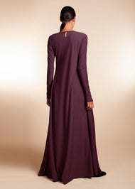 Mulberry Abaya Aubergine