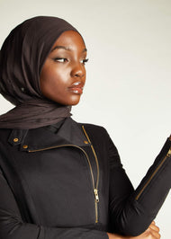 Biker Abaya Black | Abayas | Aab Modest Wear