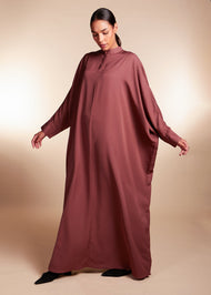 Batwing Abaya Pink Coffee