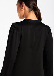 Crinkled Abaya Black