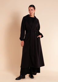 Mid Length Coat Black