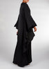 Floaty Kaftan Black Satin | Modest Abayas | Aab Modest Wear