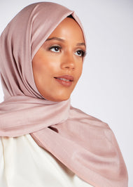 Cotton & Silk Hijab Rose