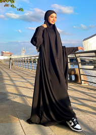 Jilbab Black - Prayer Outfit | Abayas | Aab Modest Wear