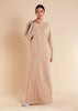 Knitted Abaya Cream