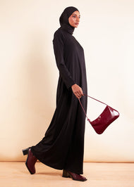 Turtle Neck Maxi Black