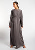 Loose Fit Abaya Grey