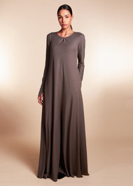 Mulberry Abaya Dark Grey