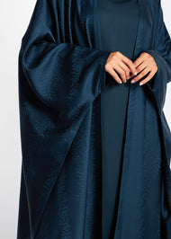 Open Abaya Mineral Blue