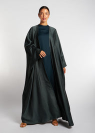 Open Abaya Mineral Green