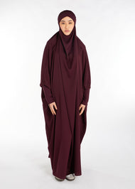 Jilbab Maroon - Prayer Outfit | Abayas | Aab Modest Wear