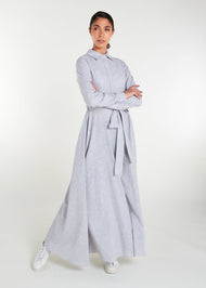 Shirted Maxi Light Grey