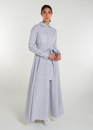 Shirted Maxi Light Grey