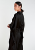 Silk Feel Kaftan Black