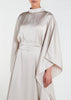 Silk Feel Kaftan Ivory