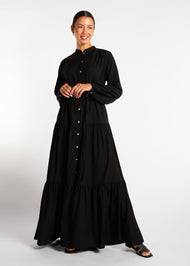 Tiered Maxi Black