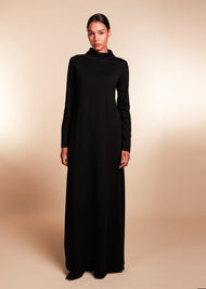 Turtle Neck Maxi Black