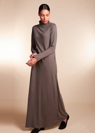 Turtle Neck Maxi Dark Grey