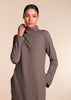 Turtle Neck Maxi Dark Grey