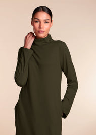 Turtle Neck Maxi Olive