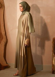 Green Orchid Open Abaya | Abayas | Aab Modest Wear