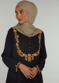 Zardozi Abaya Black | Abayas | Aab Modest Wear