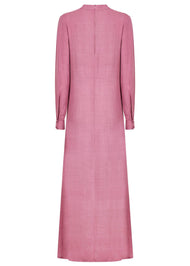 Subtle Pleats Abaya Pink